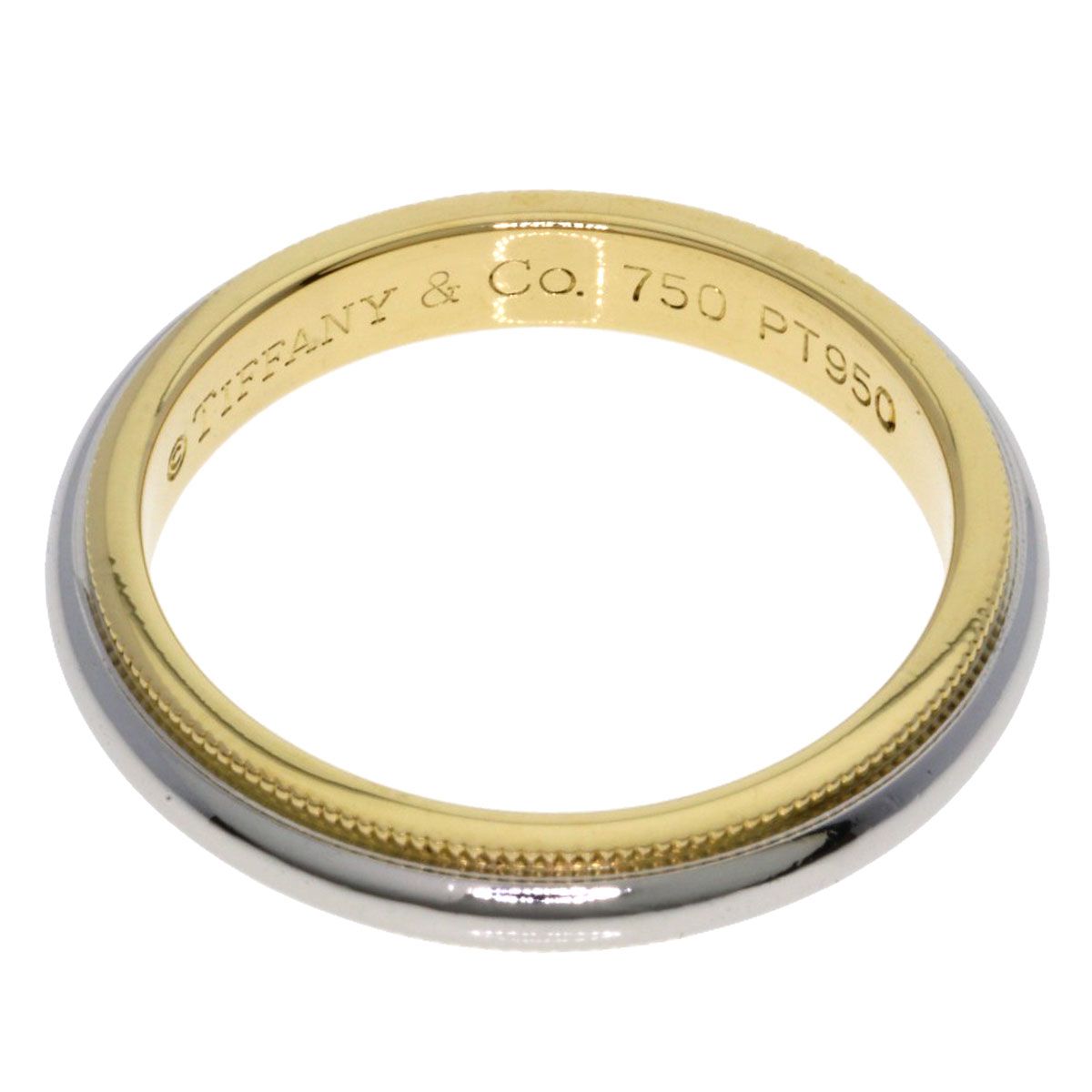 Tiffany & Co Mill Gray Ring 18k Yellow Gold — view 4