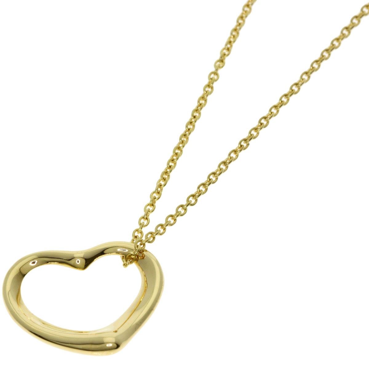 Tiffany & Co Open Heart Necklace 18k Yellow Gold