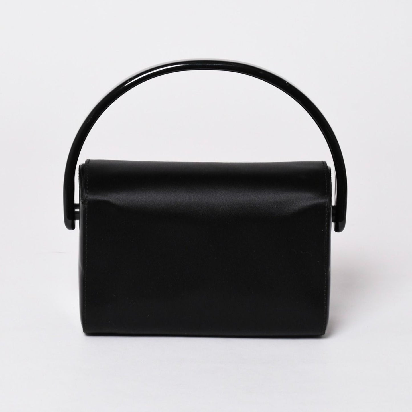Prada Handbag Satin Mini Vanity Acetate Black — view 2