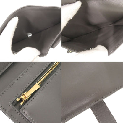 Celine Bicolor Strap Leather Gray Pink Bifold Wallet — view 6