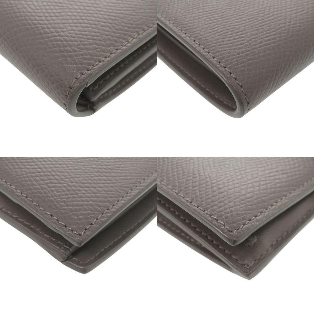 Celine Bicolor Strap Leather Gray Pink Bifold Wallet — view 3