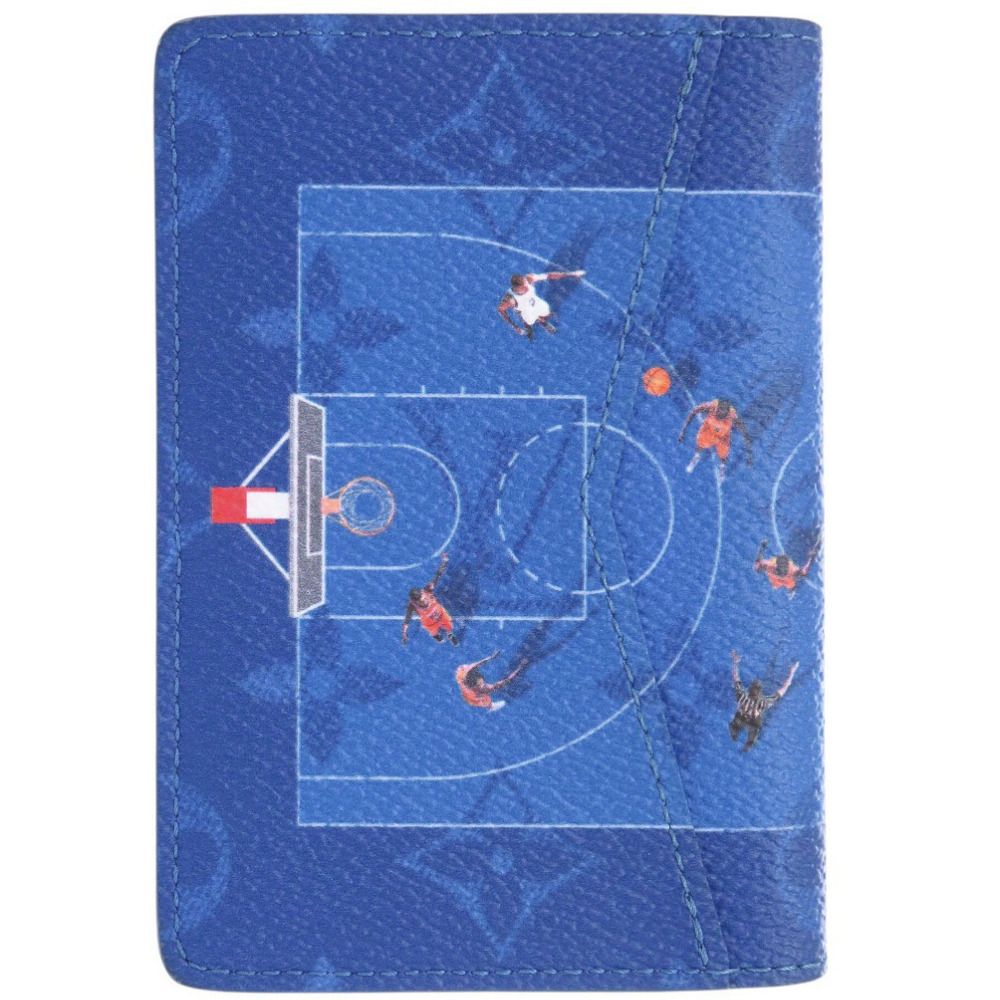 Louis Vuitton Organizer de Poche Basketball Monogram IC Blue Card Case — view 3