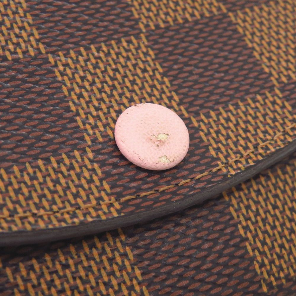 Louis Vuitton Porte-Monnaie Rosalie Damier Rose Ballerine Coin Case — view 9