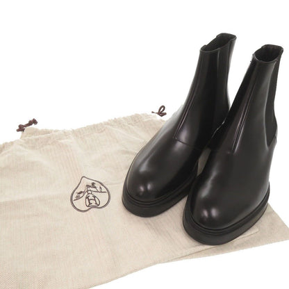 Hermes Leather Black 42.5 Side Gore Boots Short — view 2