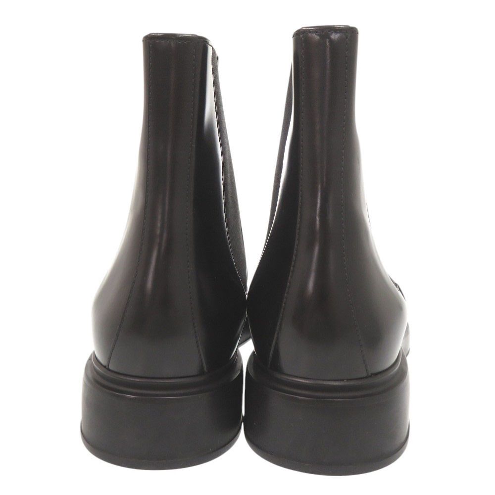 Hermes Leather Black 42.5 Side Gore Boots Short — view 4