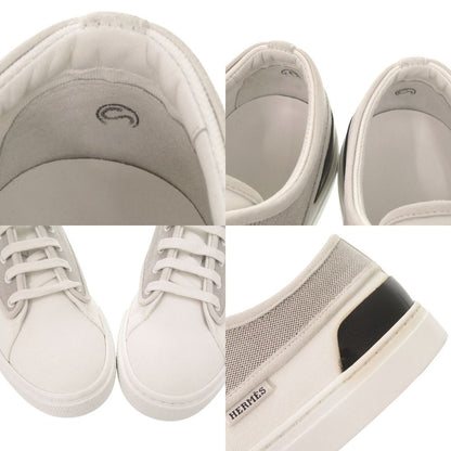 Hermes Envy 42.5 Canvas White Sneakers — view 9