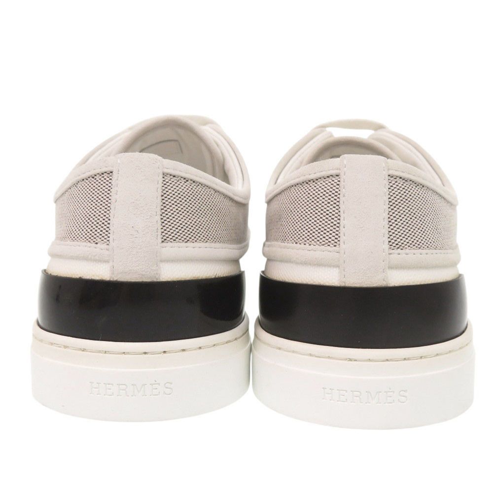 Hermes Envy 42.5 Canvas White Sneakers — view 4