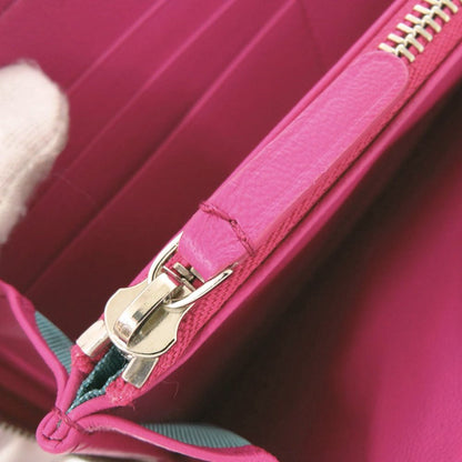 Tiffany & Co Zip Around Leather Purple Wallet — view 8