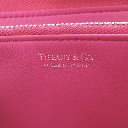 Tiffany & Co Zip Around Leather Purple Wallet — view 9