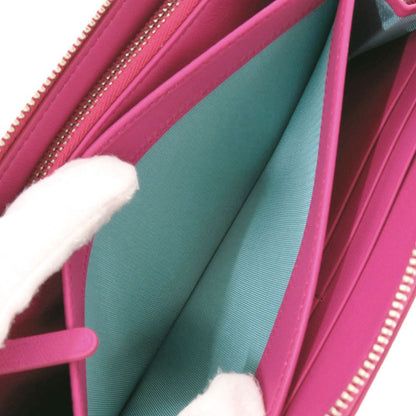 Tiffany & Co Zip Around Leather Purple Wallet — view 7