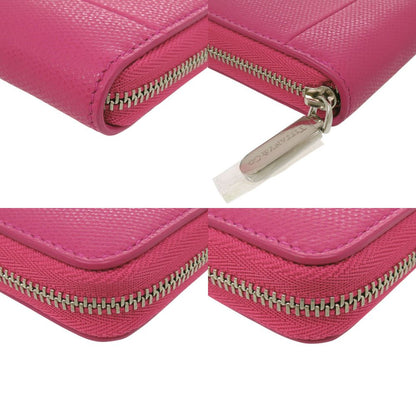 Tiffany & Co Zip Around Leather Purple Wallet — view 4