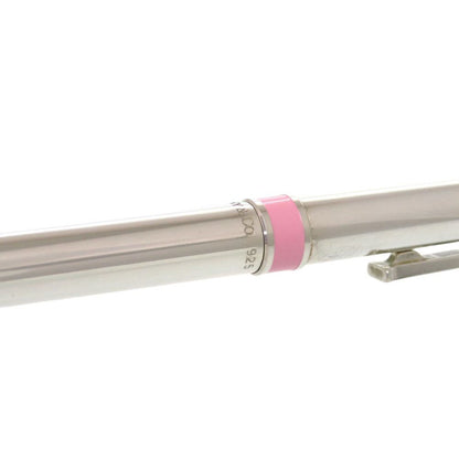 Tiffany & Co T Clip 925 Sterling Silver Pink Ballpoint — view 8