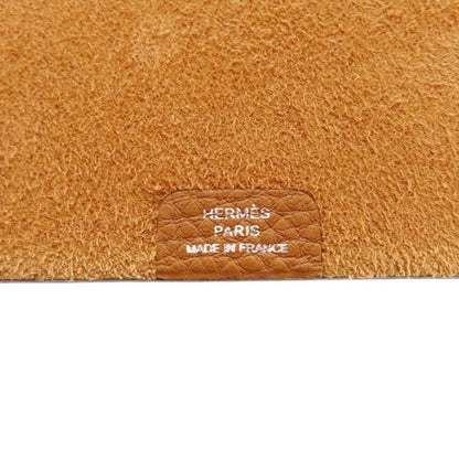 Hermes Ulysse Togo Brown Silver Notebook Cover Agenda — view 6