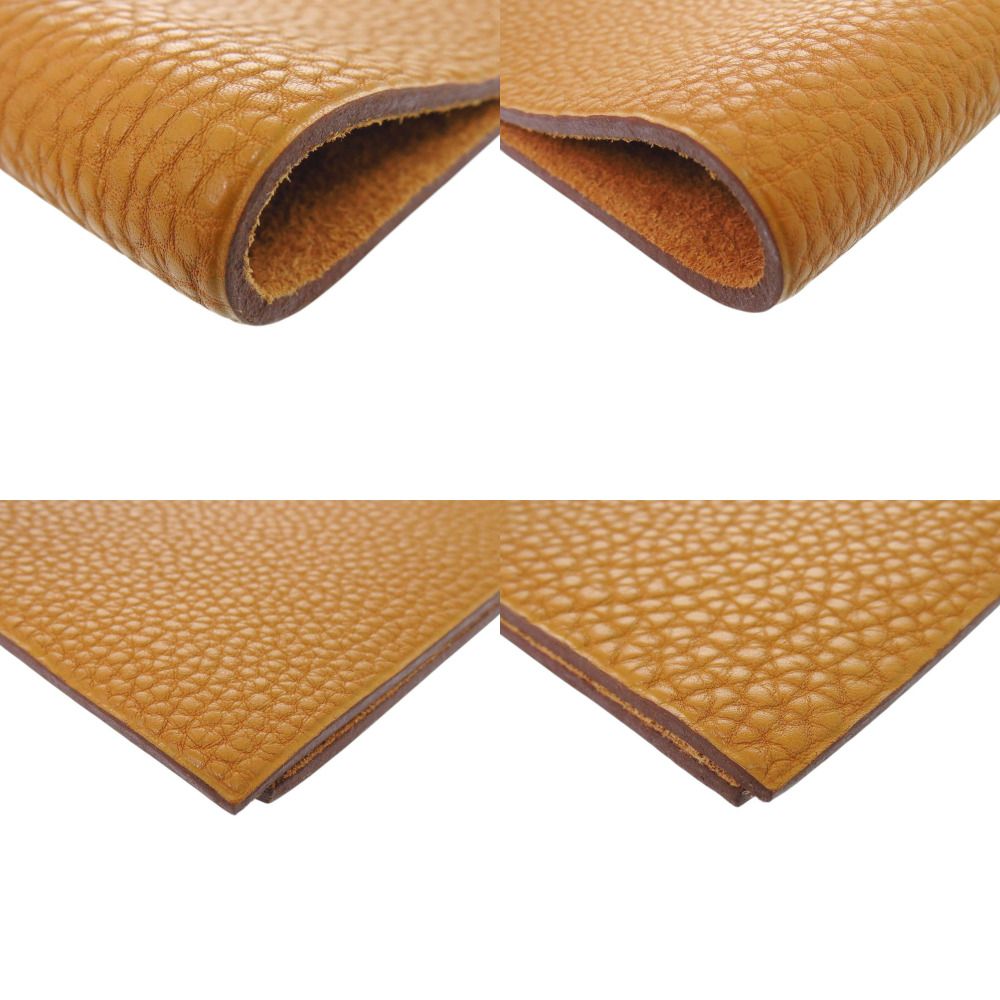 Hermes Ulysse Togo Brown Silver Notebook Cover Agenda — view 3