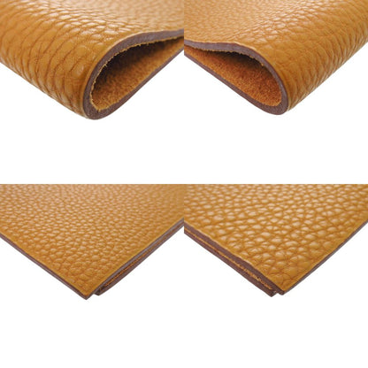 Hermes Ulysse Togo Brown Silver Notebook Cover Agenda — view 3
