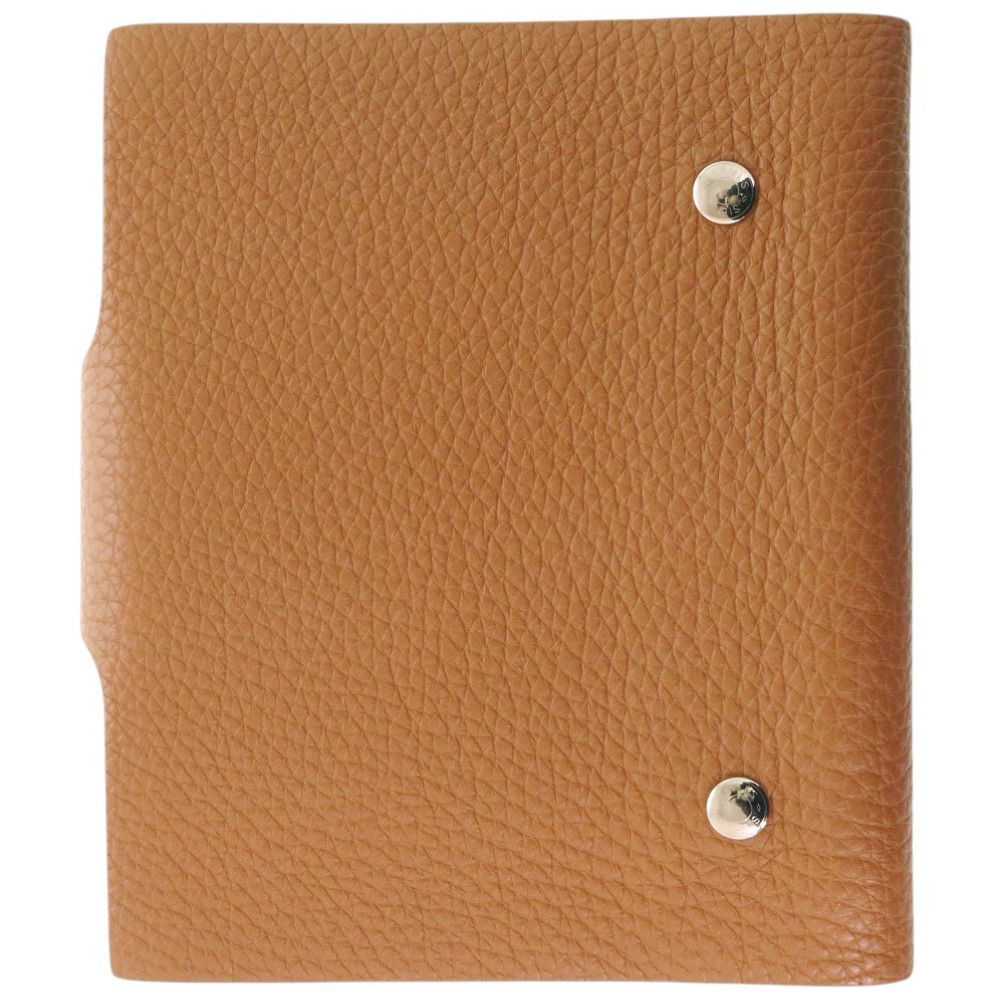 Hermes Ulysse PM Togo Gold Silver Note Book Cover Notebook Brown Agenda — view 2