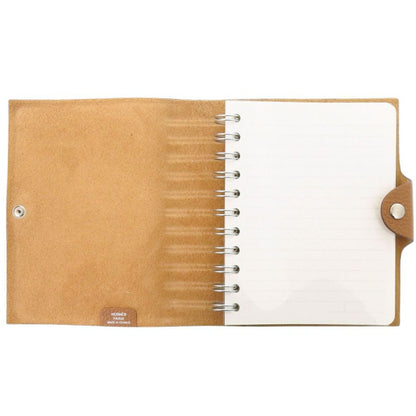 Hermes Ulysse PM Togo Gold Silver Note Book Cover Notebook Brown Agenda — view 4