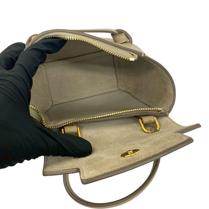 Celine Belt Bag Pico Leather 2-Way Mini Pochette Beige — view 9