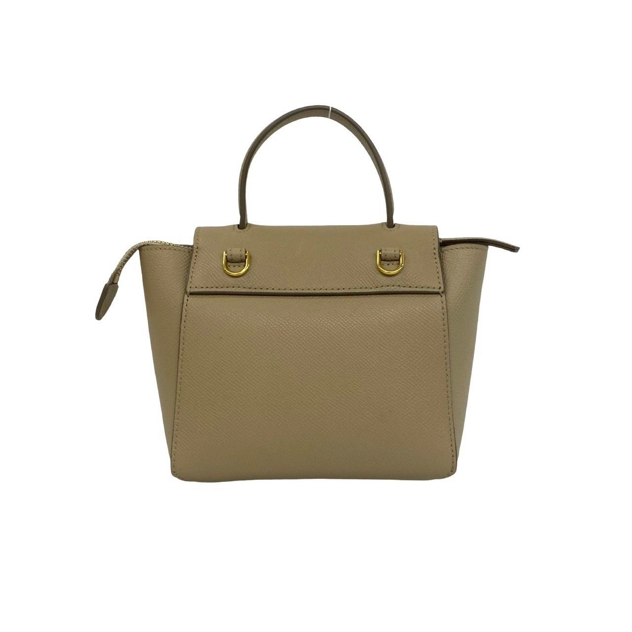Celine Belt Bag Pico Leather 2-Way Mini Pochette Beige — view 3