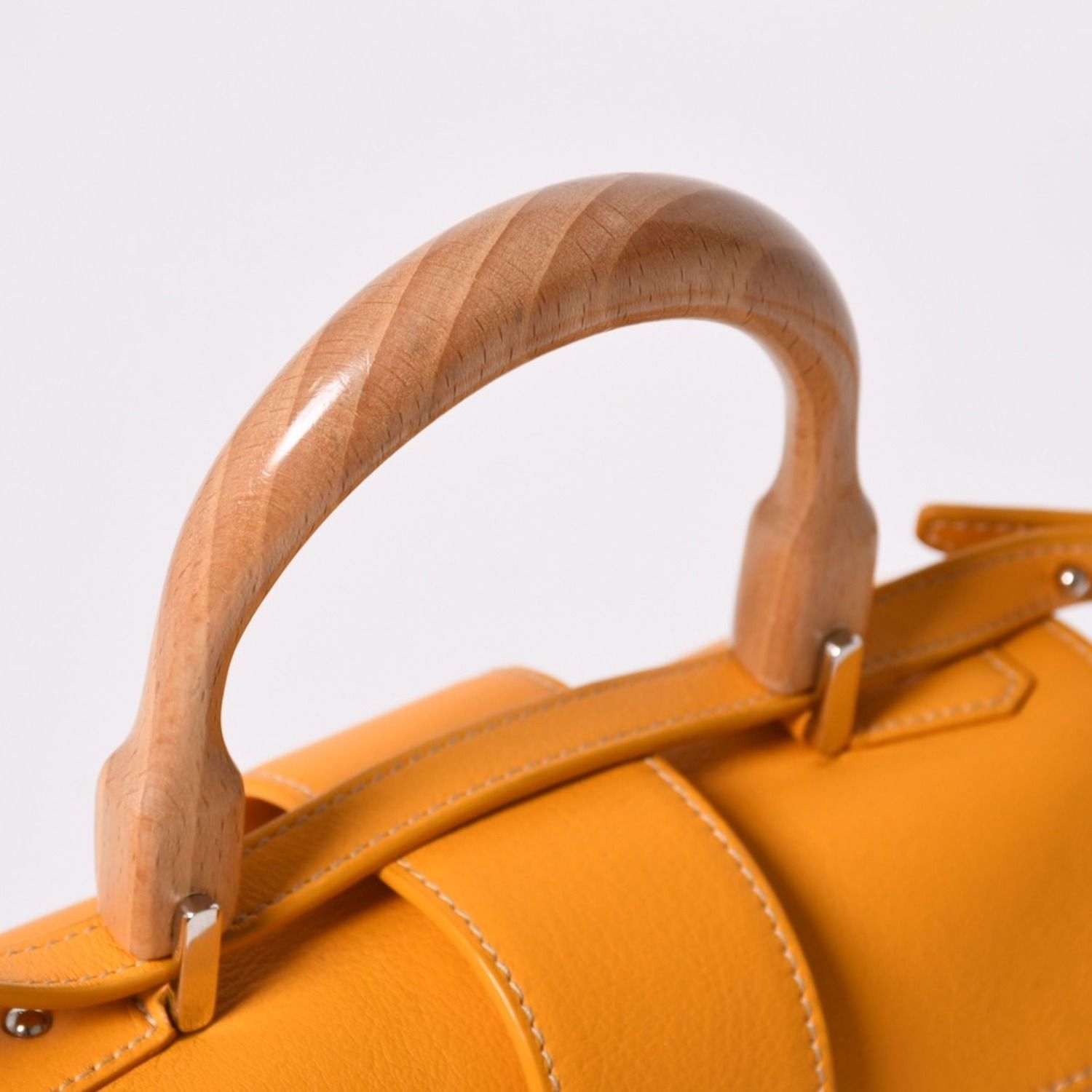 Goyard Saigon Mini Soft Bag 2-Way Handbag Yellow Silver — view 5