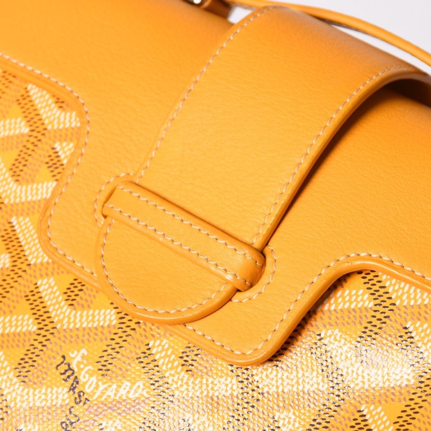 Goyard Saigon Mini Soft Bag 2-Way Handbag Yellow Silver — view 7