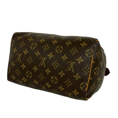 Louis Vuitton Speedy 25 Monogram Leather Mini Boston Bag Brown — view 8