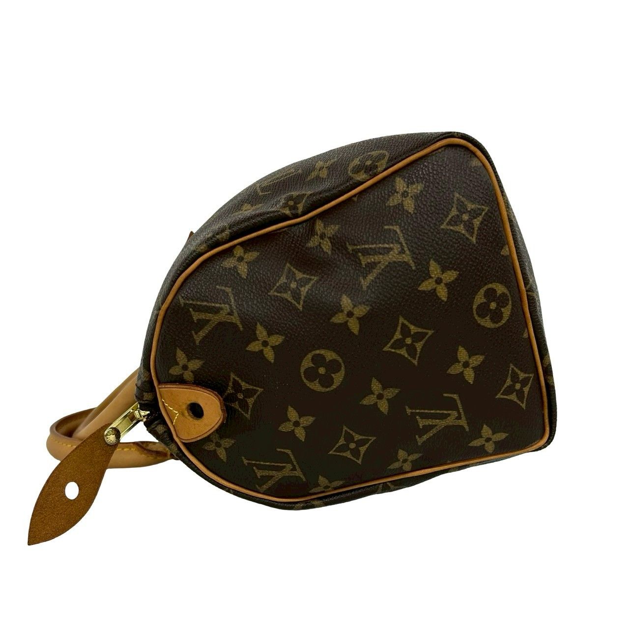 Louis Vuitton Speedy 25 Monogram Leather Mini Boston Bag Brown — view 5