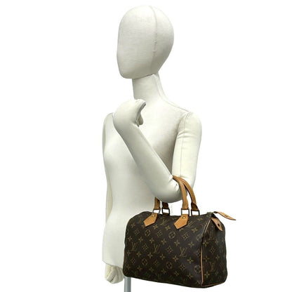 Louis Vuitton Speedy 25 Monogram Leather Mini Boston Bag Brown — view 2