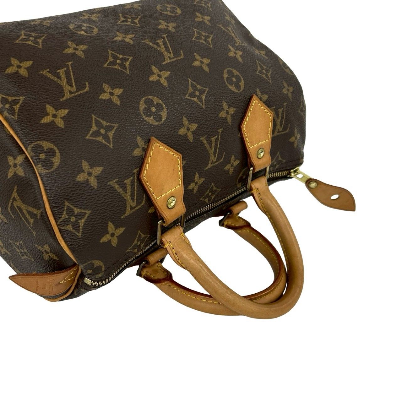 Louis Vuitton Speedy 25 Monogram Leather Mini Boston Bag Brown — view 4