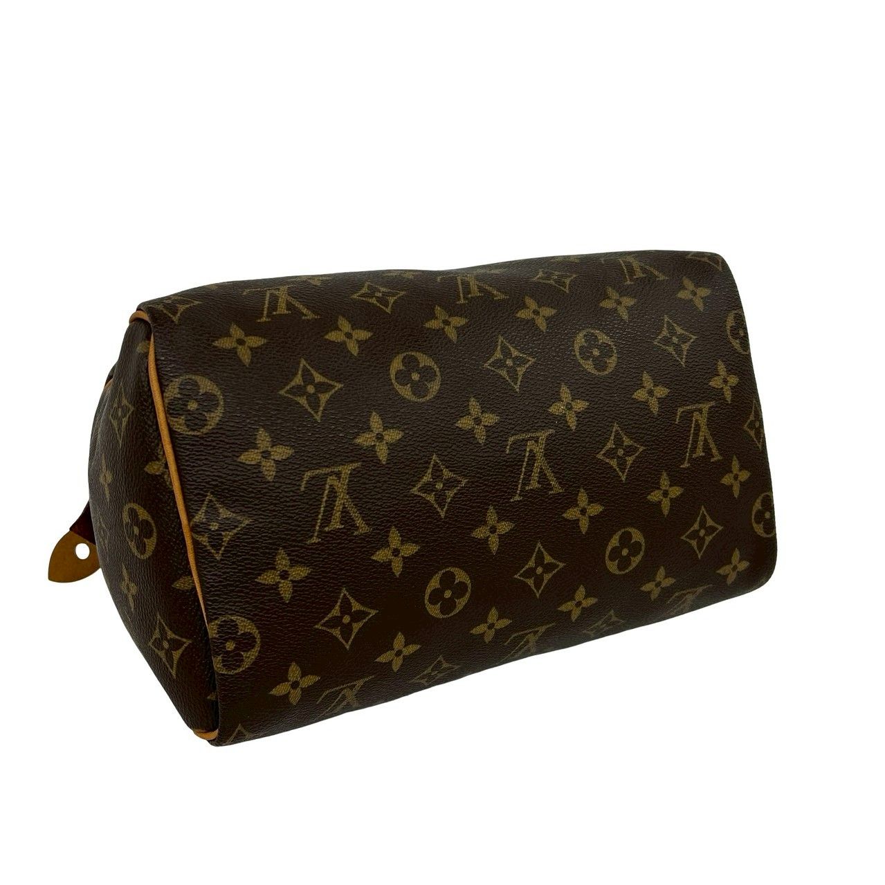 Louis Vuitton Speedy 25 Monogram Leather Mini Boston Bag Brown — view 7
