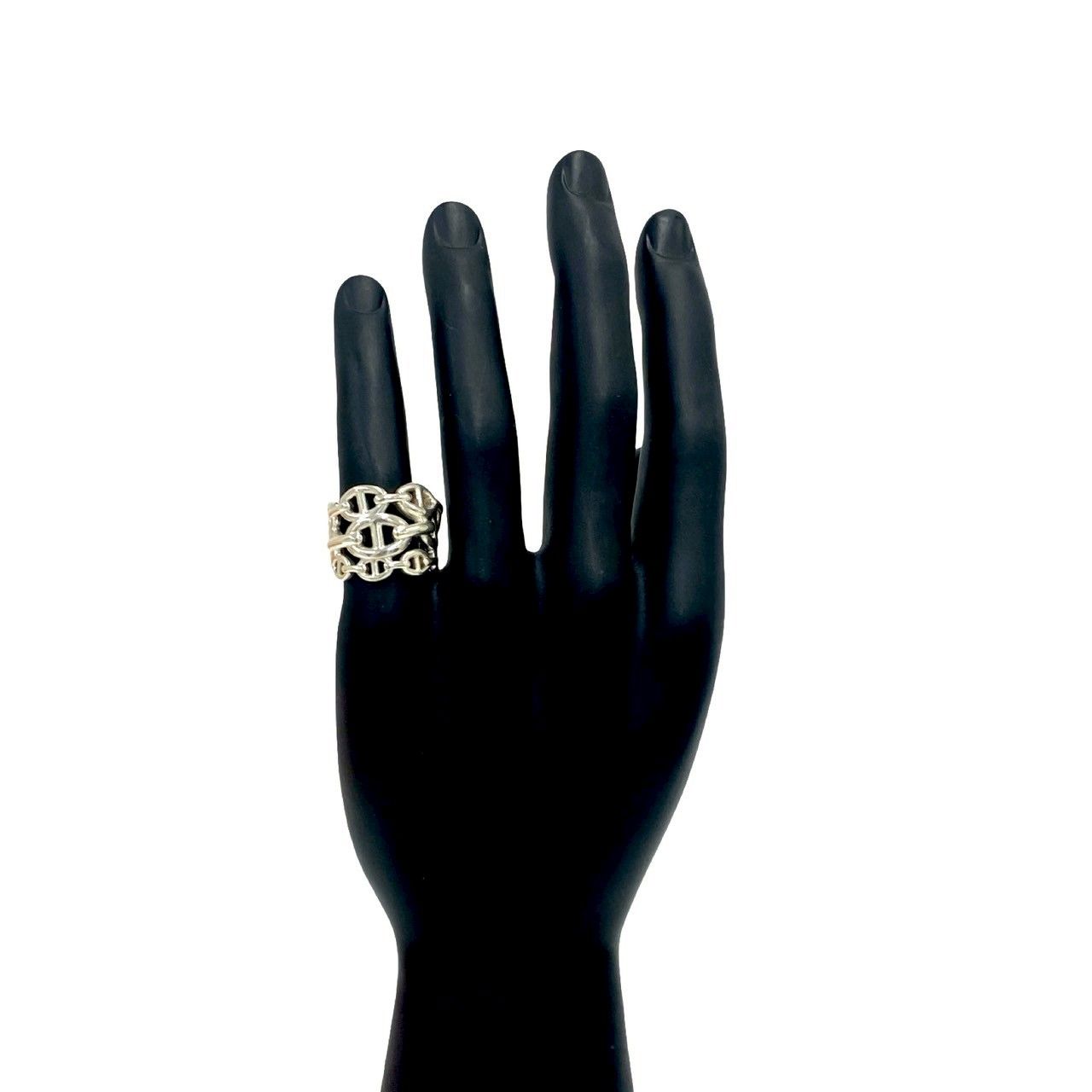 Hermes Chaine D'ancre Ring GM 925 Sterling Silver — view 2