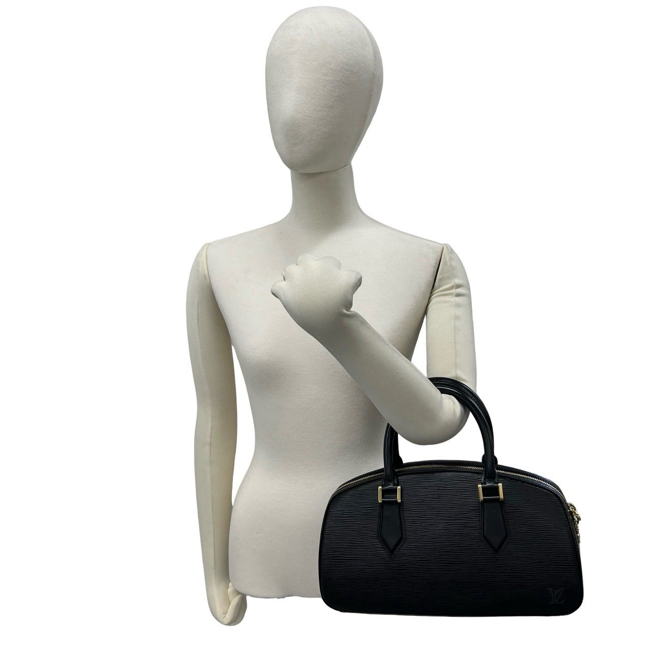 Louis Vuitton Vintage Jasmine Epi Leather Boston Bag Noir — view 2