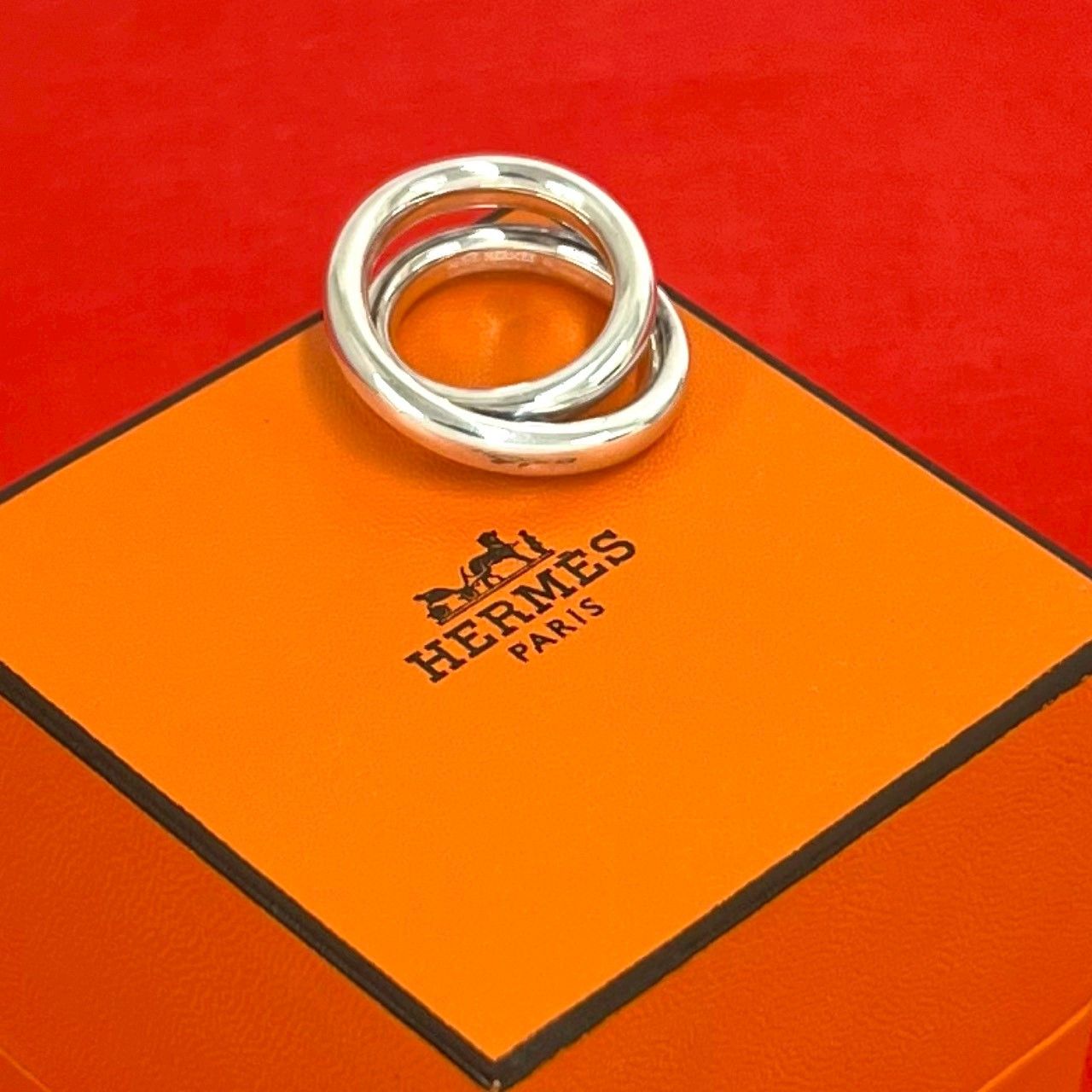 Hermes Vertiges Ring 925 Sterling Silver