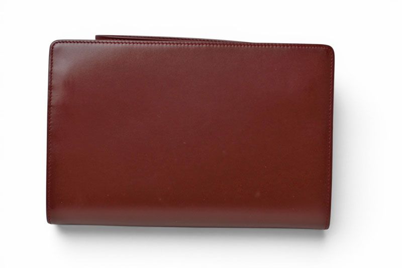 Cartier Clutch Must Line Vintage Leather Bordeaux — view 5