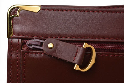 Cartier Clutch Must Line Vintage Leather Bordeaux — view 4