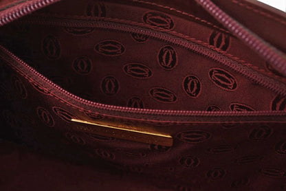 Cartier Clutch Must Line Vintage Leather Bordeaux — view 8