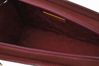 Cartier Clutch Must Line Vintage Leather Bordeaux — view 7