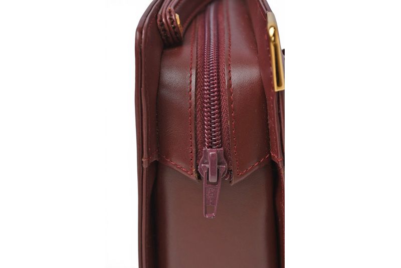 Cartier Clutch Must Line Vintage Leather Bordeaux — view 3