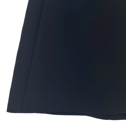 Louis Vuitton Silk Wool Sequin Monogram Strap Skirt 38 Black — view 3