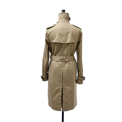 Saint Laurent Paris Belted Logo Button Trench Coat Full Pattern Lining 36 Beige — view 4