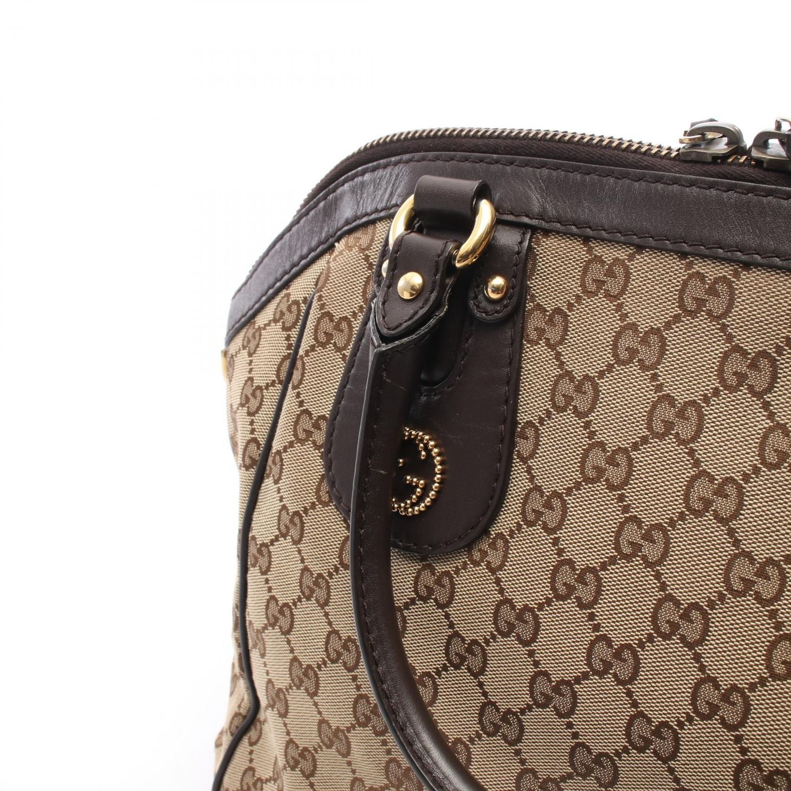 Gucci Handbag Scarlet GG Canvas 2-Way Beige Interlocking Tote — view 7
