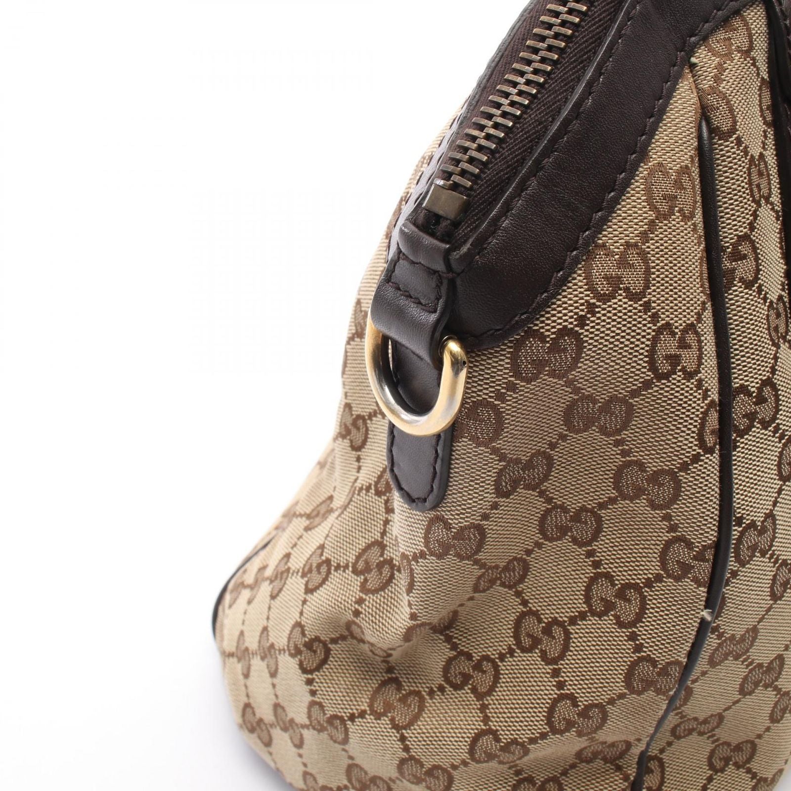 Gucci Handbag Scarlet GG Canvas 2-Way Beige Interlocking Tote — view 8