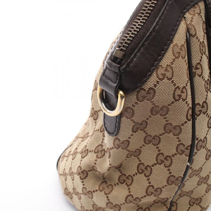 Gucci Handbag Scarlet GG Canvas 2-Way Beige Interlocking Tote — view 8