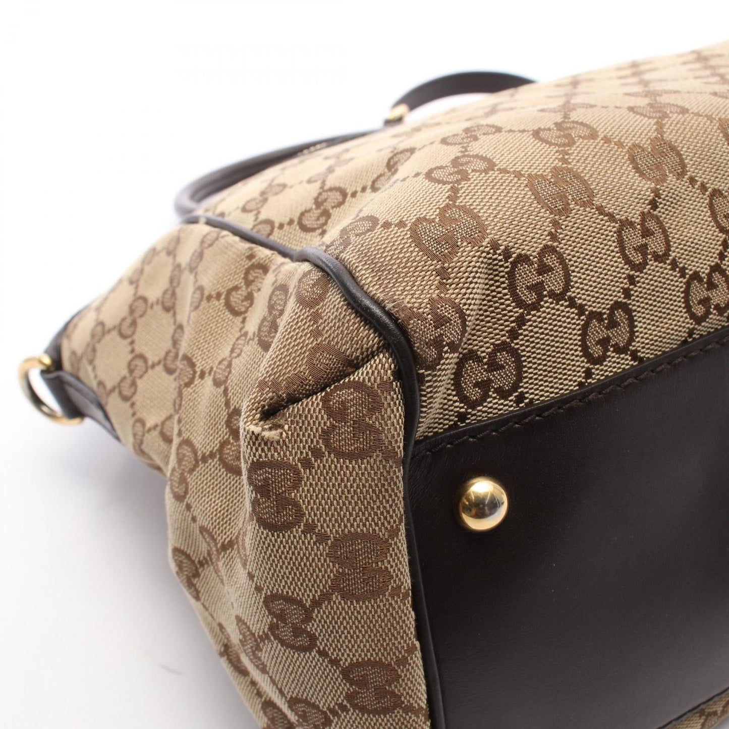 Gucci Handbag Scarlet GG Canvas 2-Way Beige Interlocking Tote — view 6