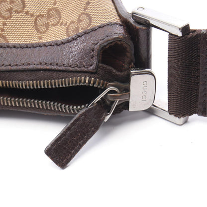 Gucci Shoulder Bag GG Canvas Beige Dark Brown — view 6