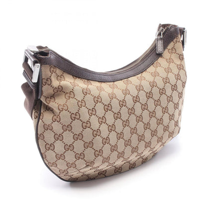 Gucci Shoulder Bag GG Canvas Beige Dark Brown — view 2