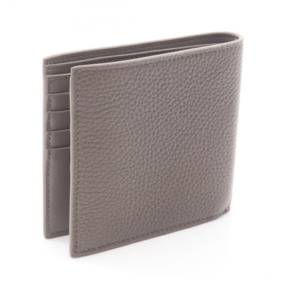 Celine Bifold Wallet Card Holder Gray Leather — view 2