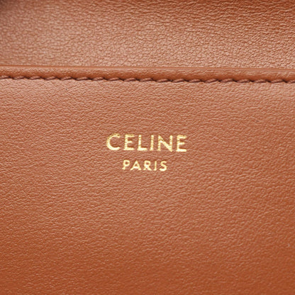 Celine Trifold Wallet Trio Brown Leather — view 5
