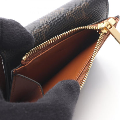 Celine Trifold Wallet Trio Brown Leather — view 4
