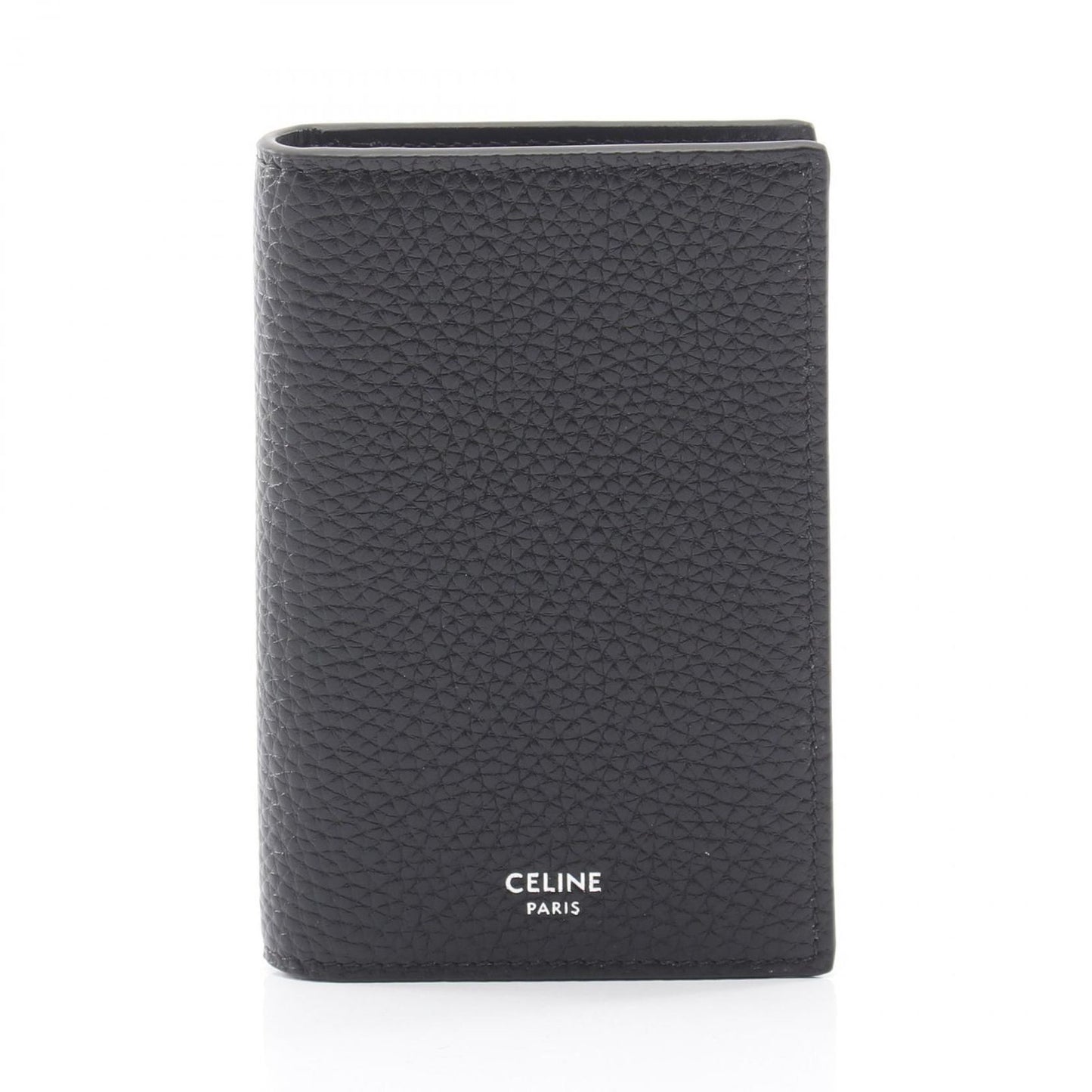 Celine Card Case Vertical Holder Black Leather